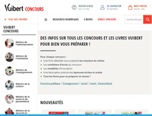 Tablet Screenshot of concours.vuibert.fr